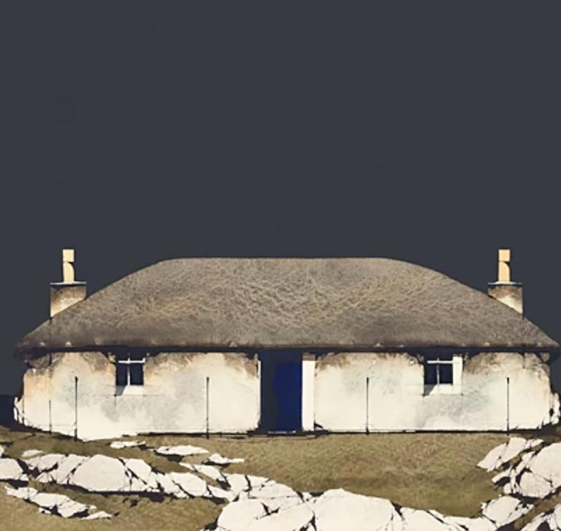 South Uist Croft House - Signed, Limited Edition Print, Landscape by Ron Lawson 2