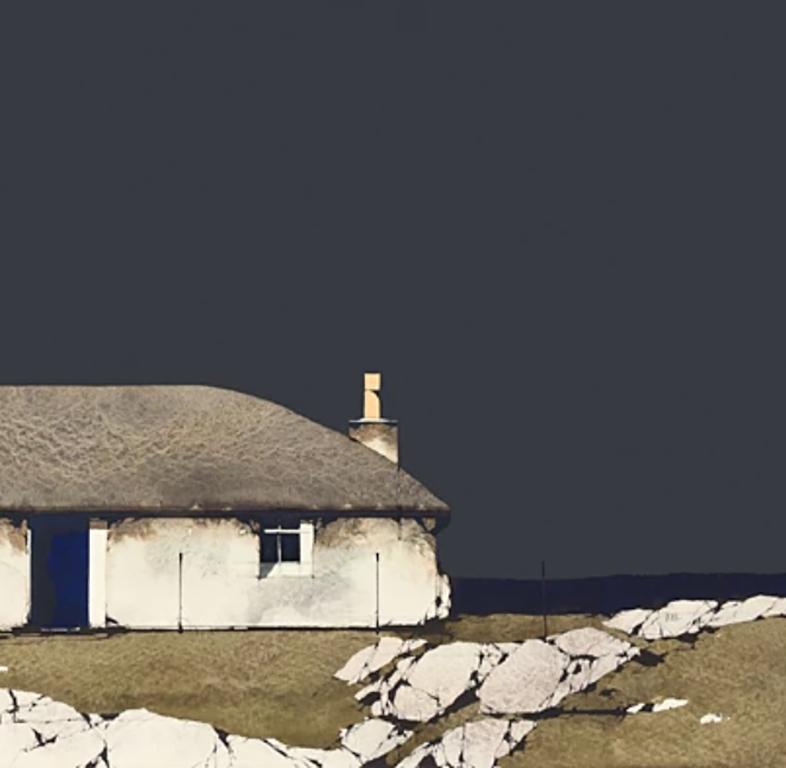 South Uist Croft House - Signed, Limited Edition Print, Landscape by Ron Lawson 3