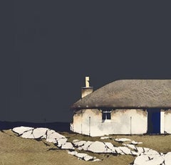 South Uist Croft House - Signed, Limited Edition Print, Landscape by Ron Lawson