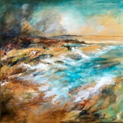 Port Na Murrach Arisaig - Contemporary Seascape Painting by Mark McCallum