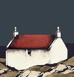Eriskay Cottage - Signed, Limited Edition Print, Landscape by Ron Lawson