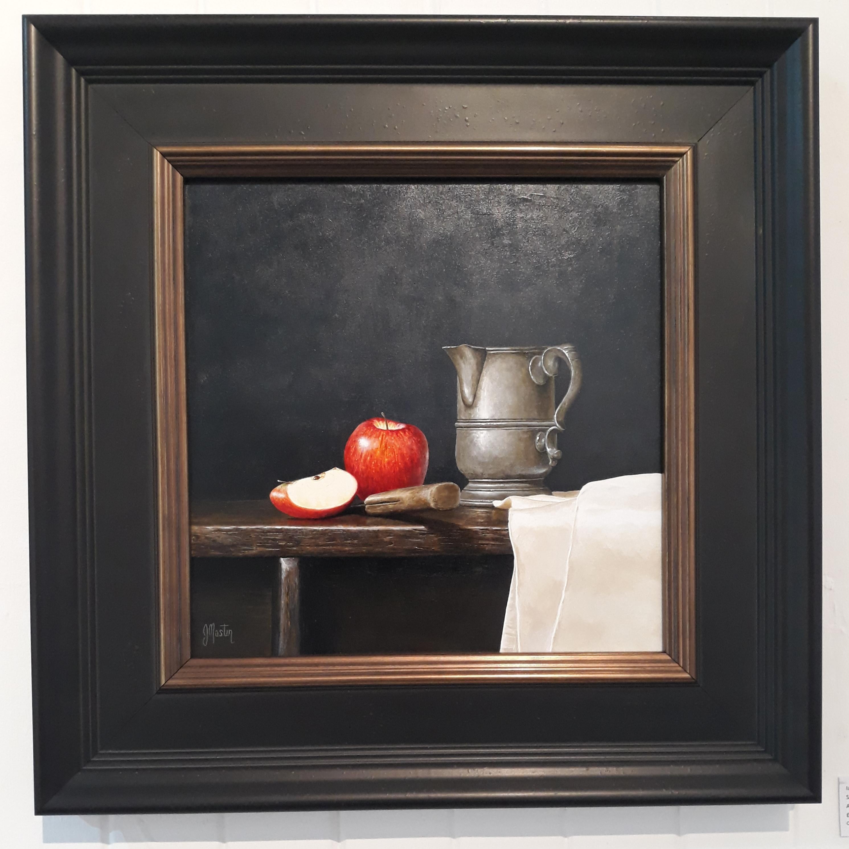 Tankard with Apple -  Still Life Painting by Ian Mastin 1