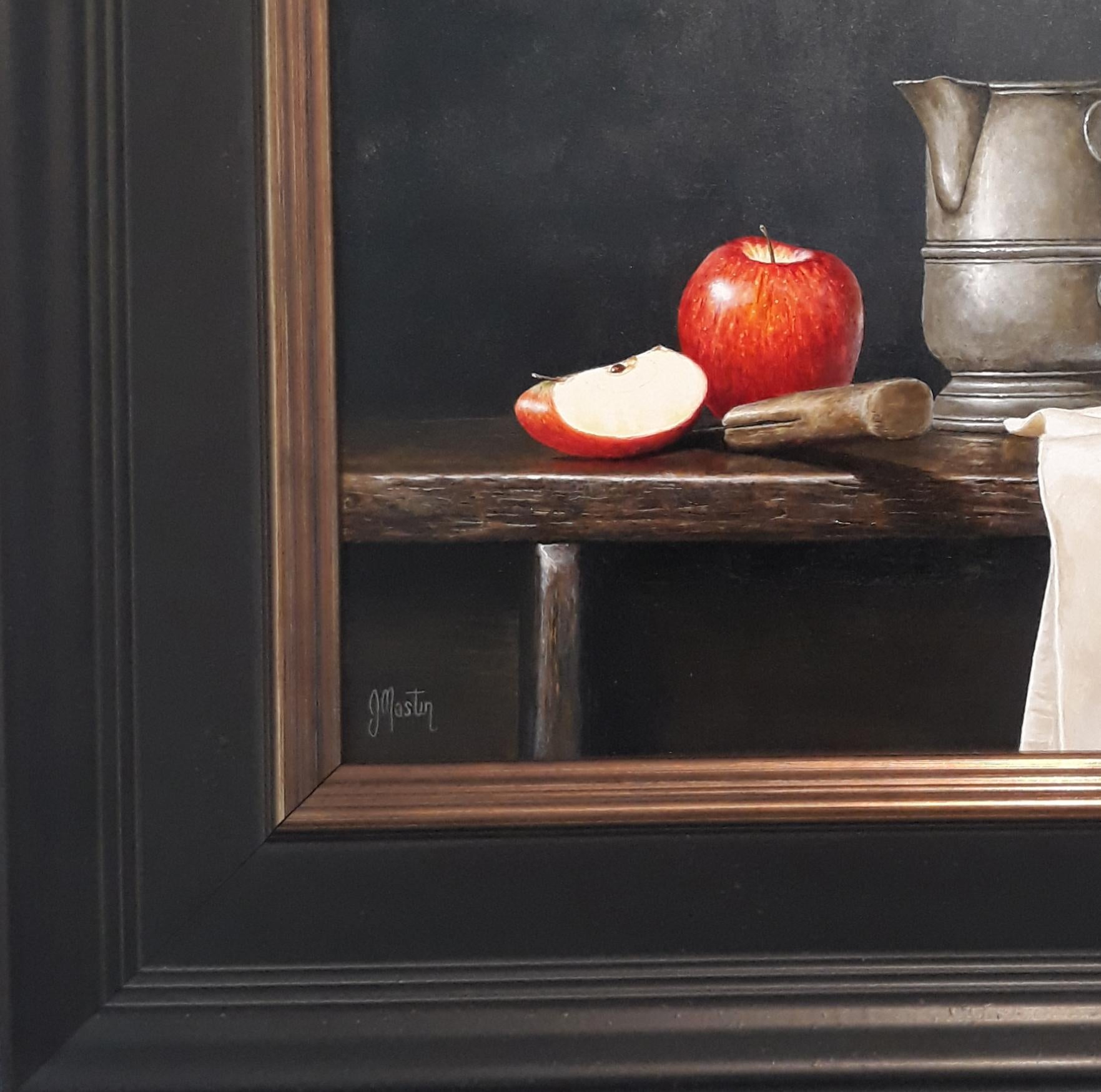 Tankard with Apple -  Still Life Painting by Ian Mastin 2