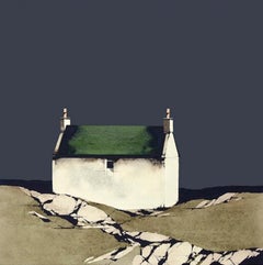 Barra Cottage - Signed, Limited Edition Print, Landscape by Ron Lawson
