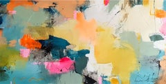 Garden Full of Happiness - Abstract Painting by Natasha Barnes