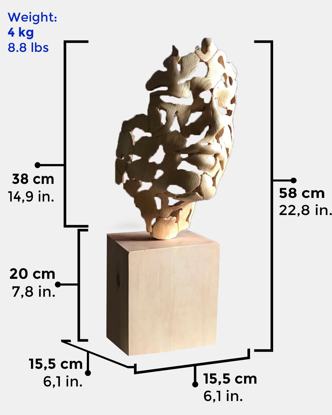 Essence of Youth Wood – Miguel Guía Neo-Expressionist Sweden pine tree Sculpture 4