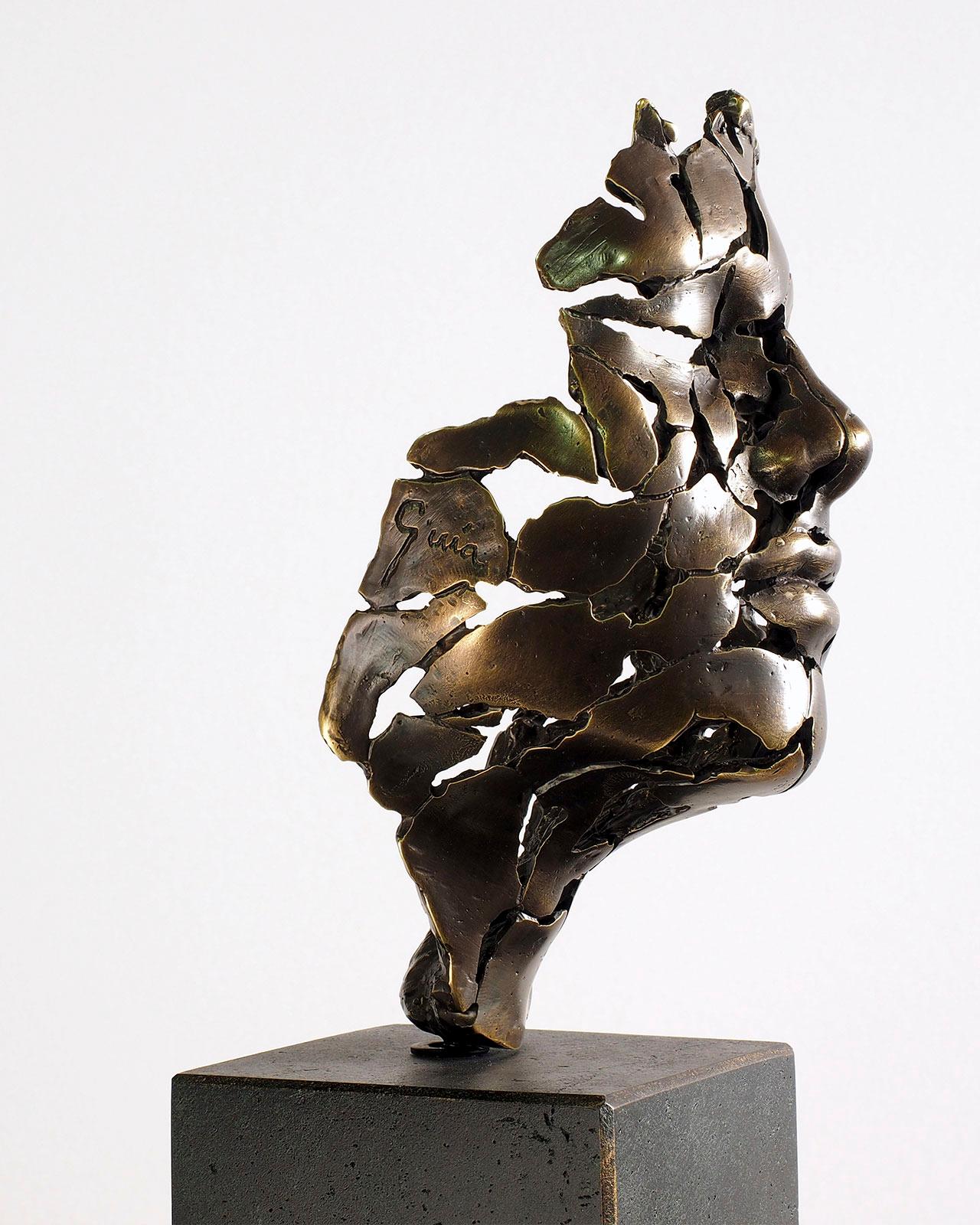 The Essence of Youth - Miguel Guía Expressionist Bronze layer Sculpture 13