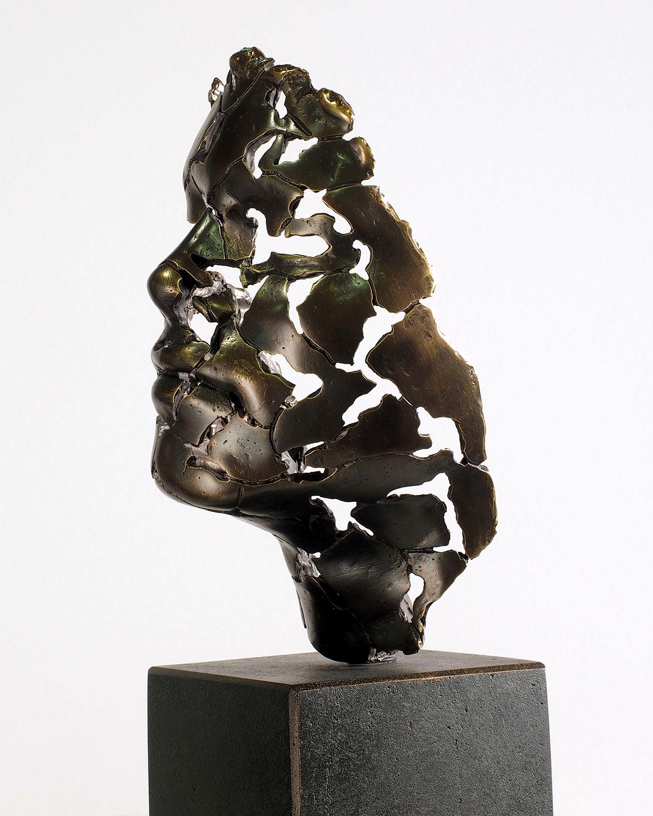 The Essence of Youth - Miguel Guía Expressionist Bronze layer Sculpture 14