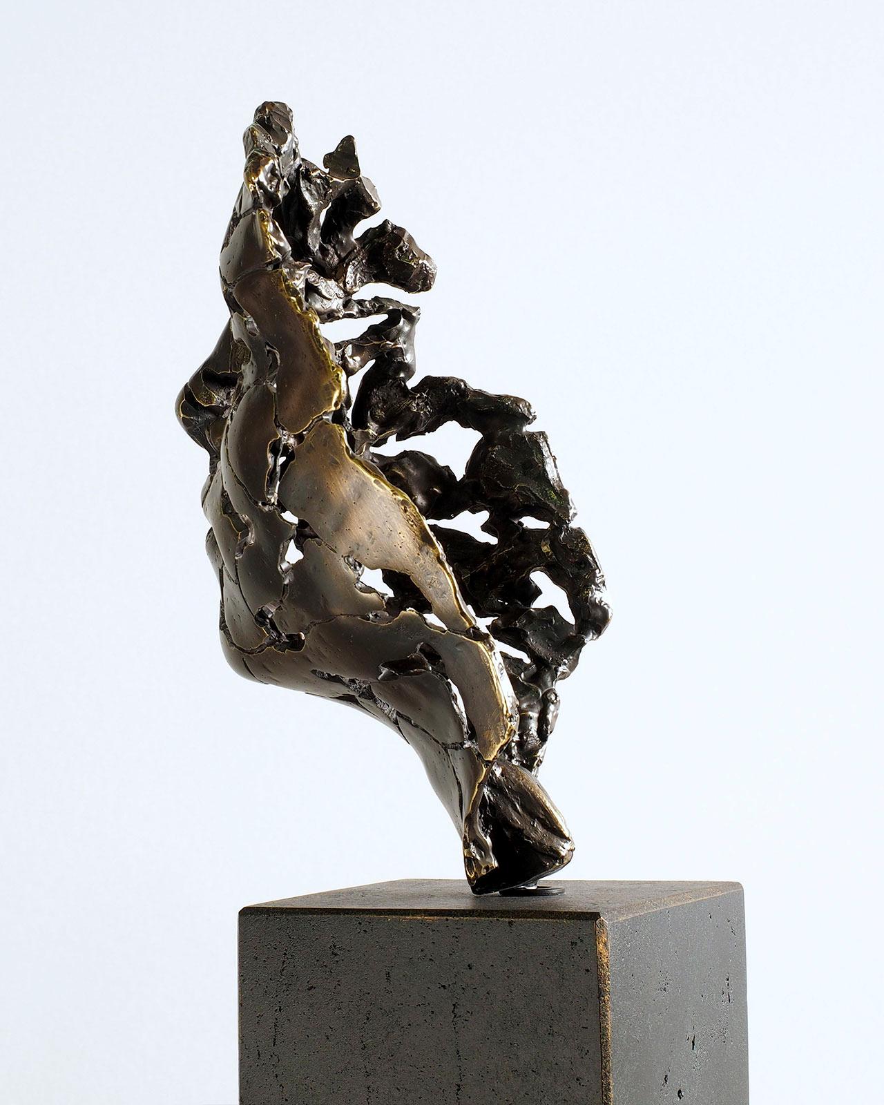 The Essence of Youth - Miguel Guía Expressionist Bronze layer Sculpture 15
