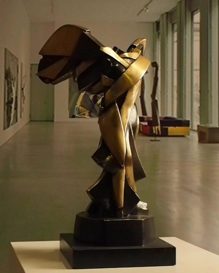 Harmony of Samothrace Big - Miguel Guía Cubist Bronze layer Sculpture 9