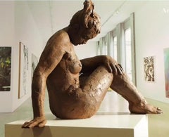 Big Act of Naked Woman - Martín Duque Impressionist Bronze layer Sculpture