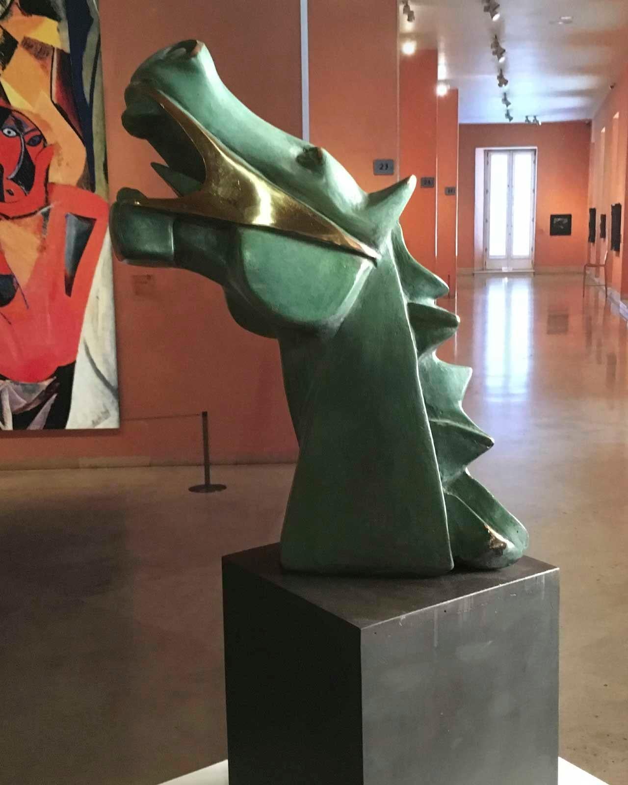 Big Cubist Horse of Guernica Cast bronze - Miguel Guía Cubist Sculpture 4