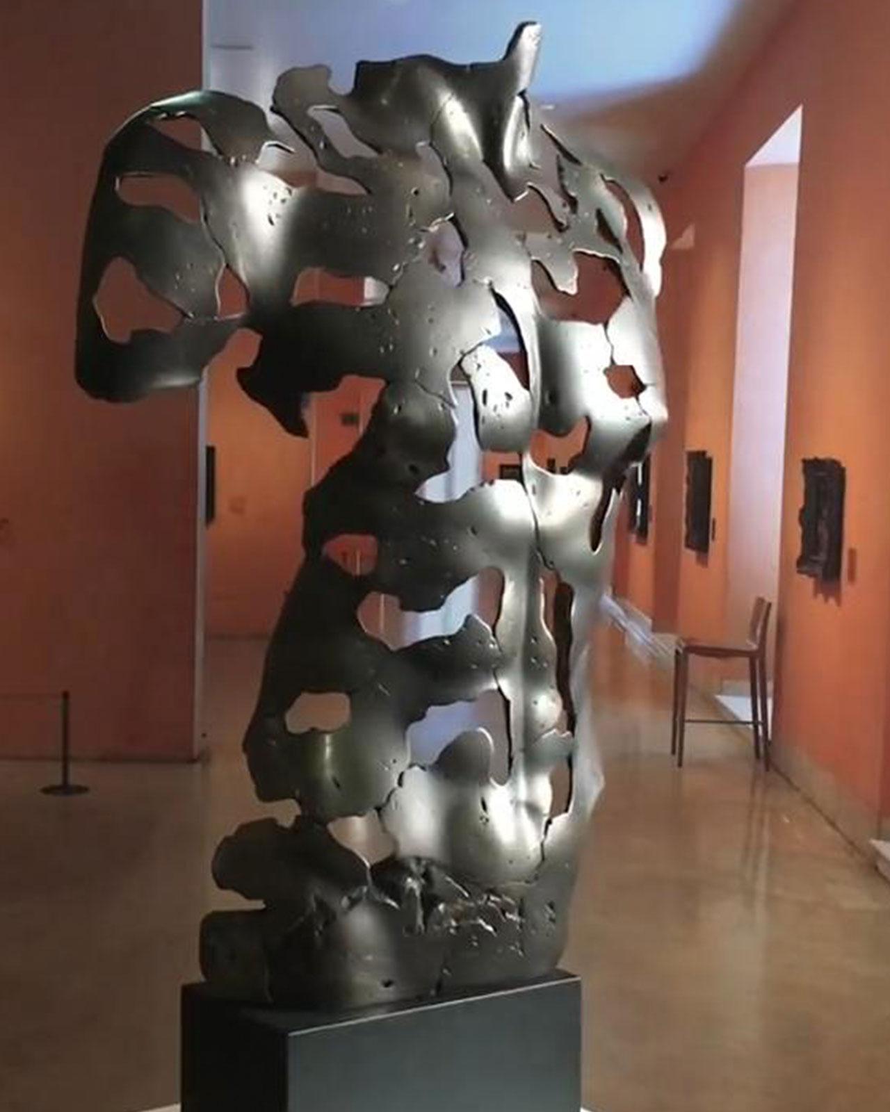 The Essence of Masculinity - Miguel Guía Expressionist Bronze layer Sculpture 11