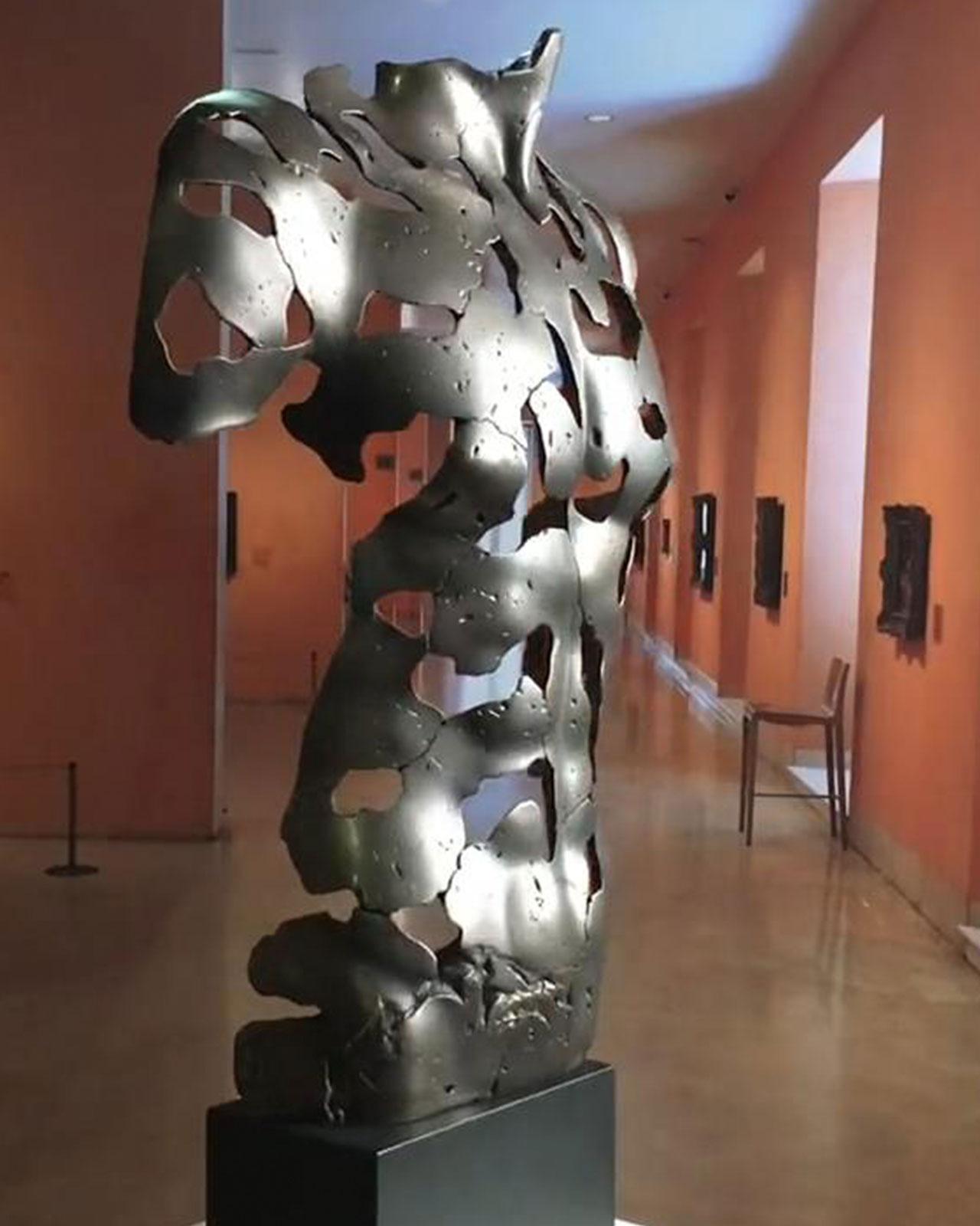 The Essence of Masculinity - Miguel Guía Expressionist Bronze layer Sculpture 12