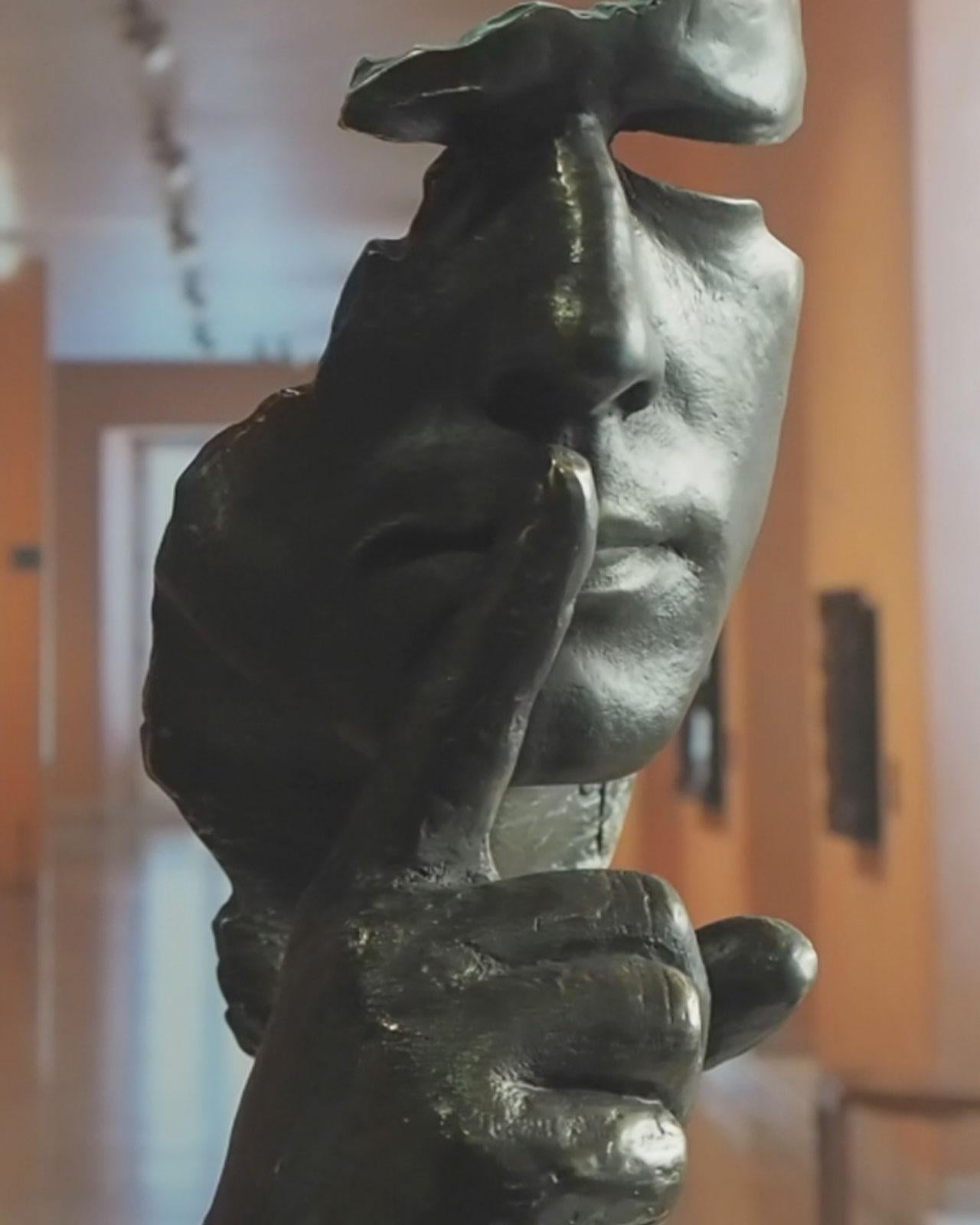 Calm and Silence – Miguel Guía Realism Bronze layer Sculpture 16