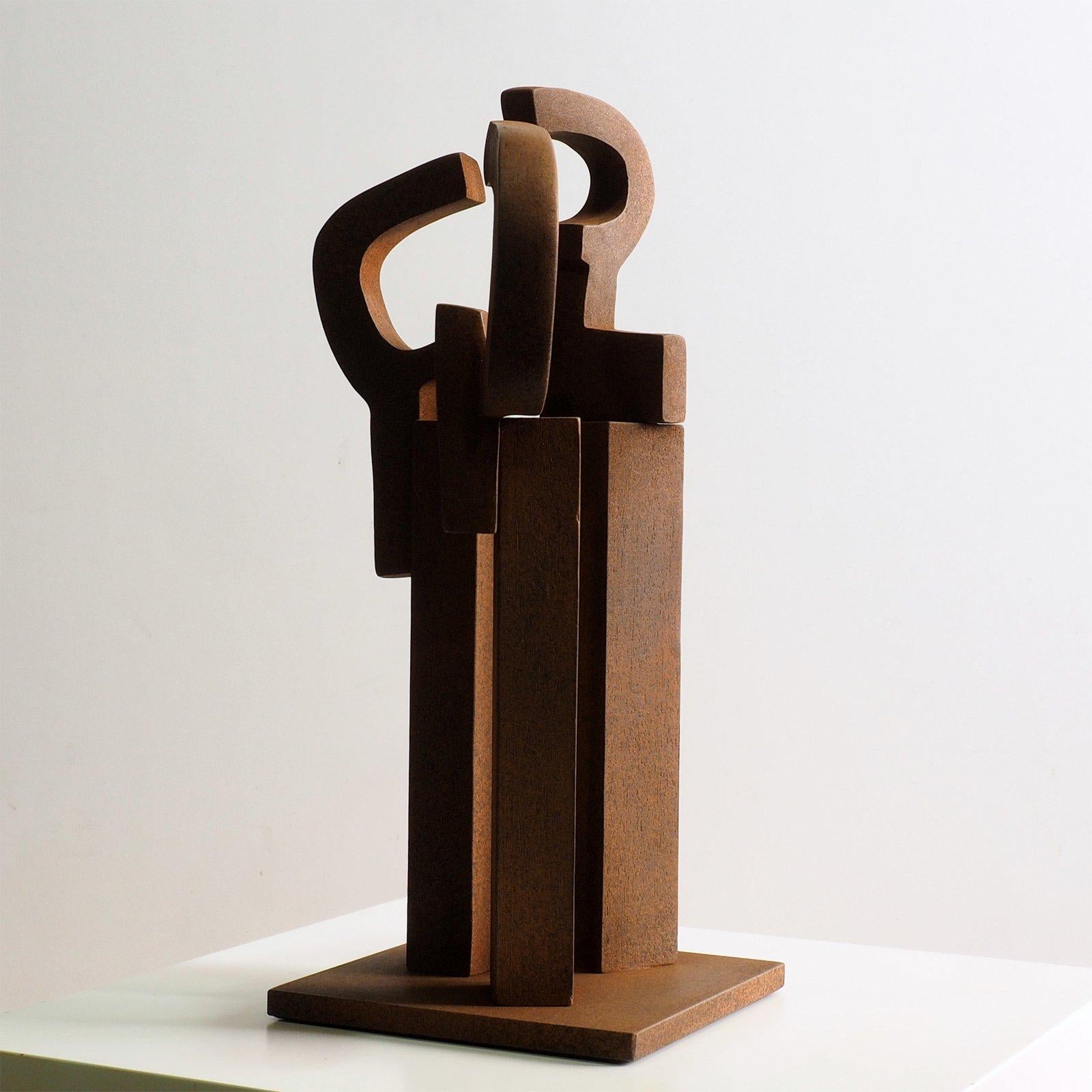 Dialogue – Miguel Guía Abstract Bronze layer Sculpture For Sale 2