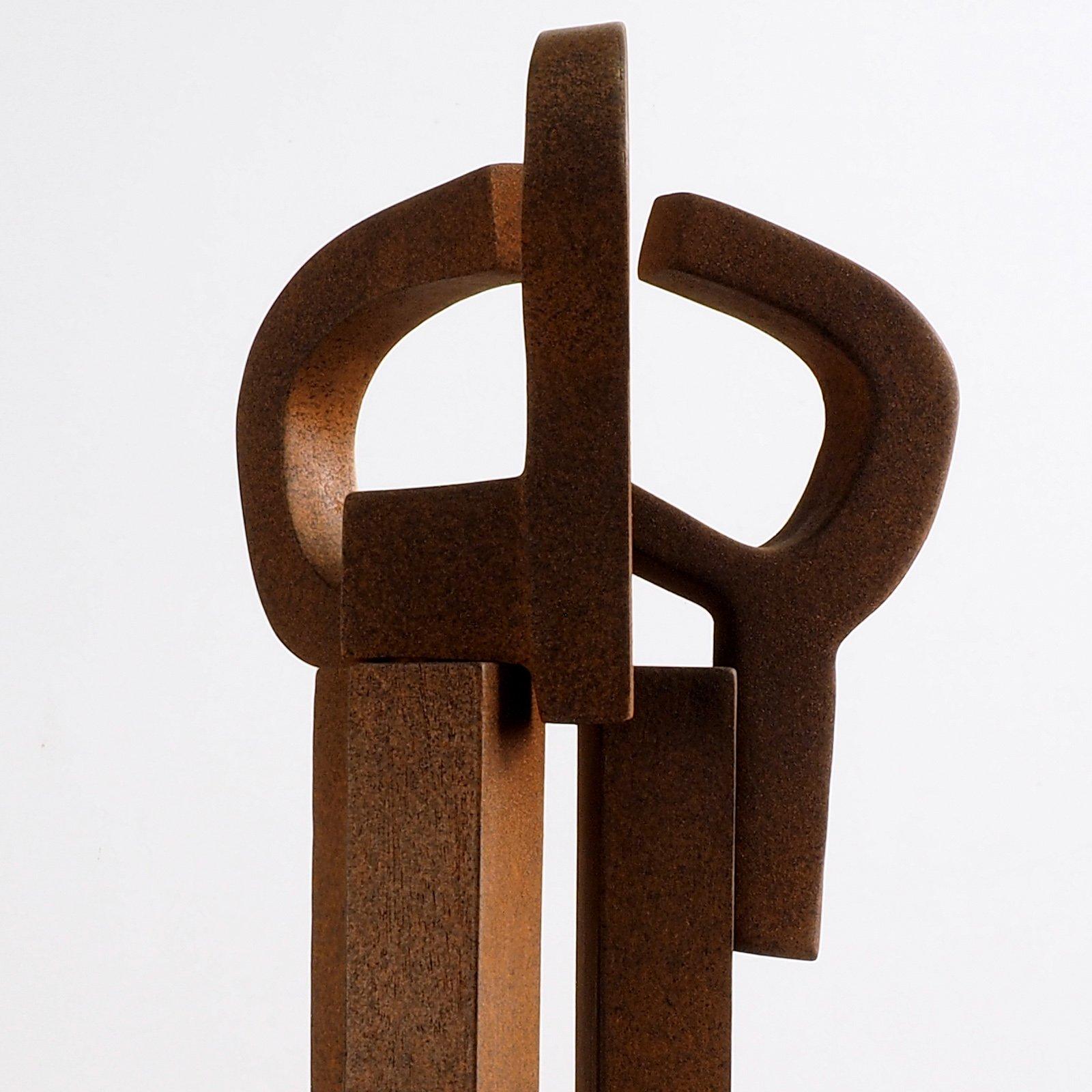 Dialogue – Miguel Guía Abstract Bronze layer Sculpture For Sale 4