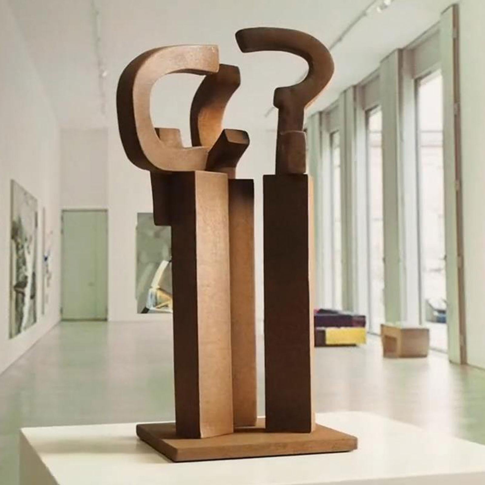 Dialogue – Miguel Guía Abstract Bronze layer Sculpture For Sale 5