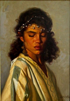 Sherezade - Chías Oil painting on canvas Realism