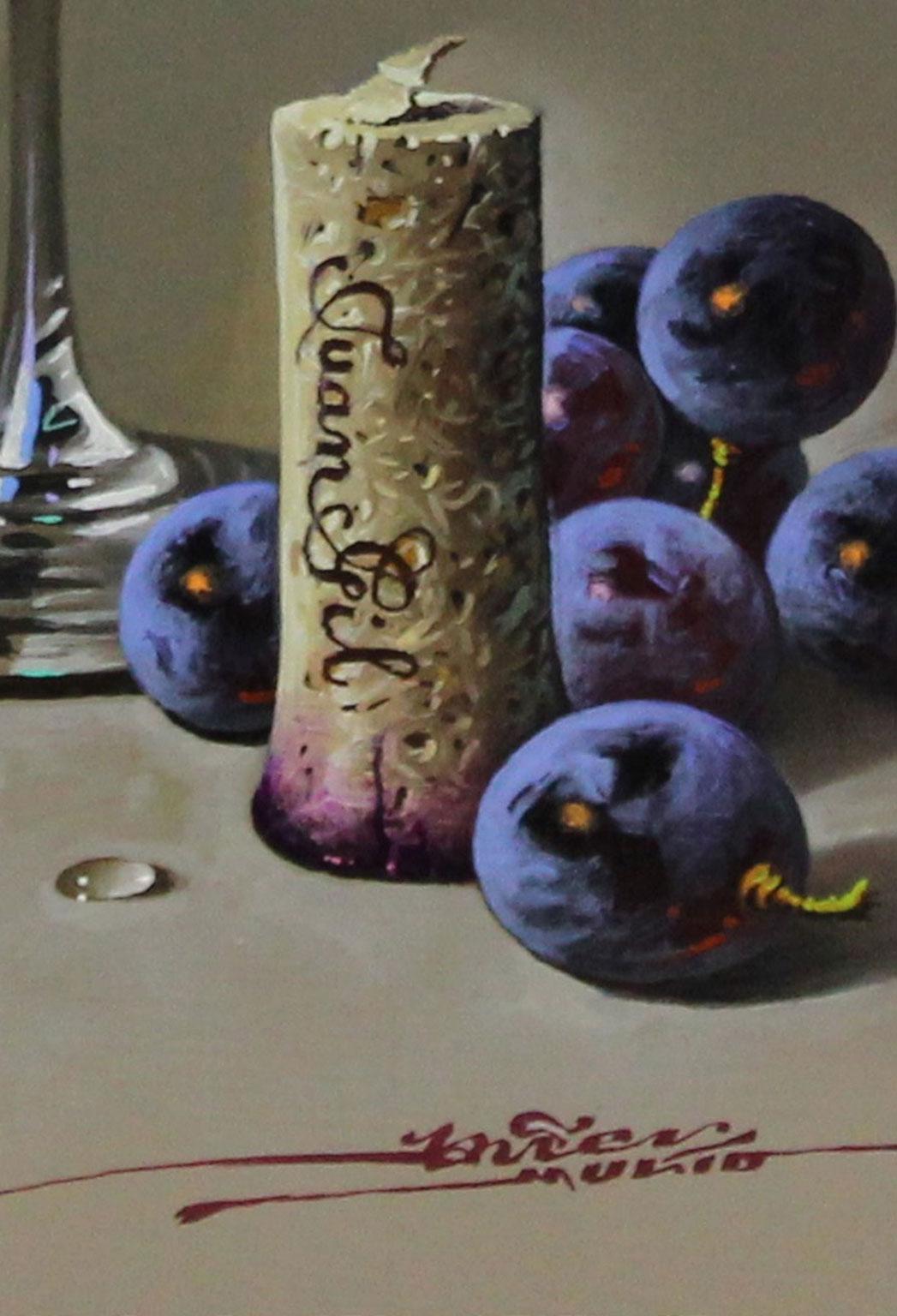 Rotwein - Mulio Ölgemälde an Bord Realismus 2