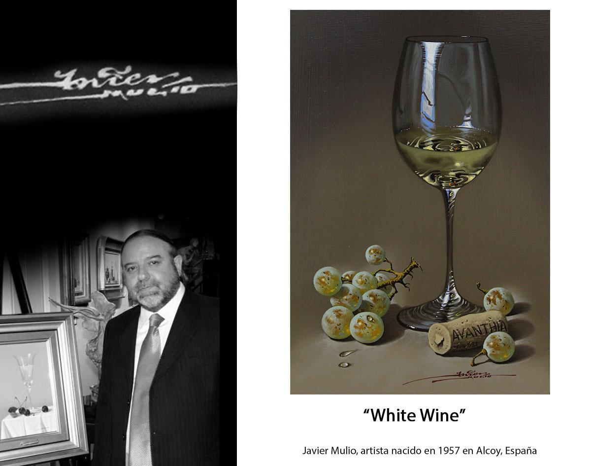 white wine painting