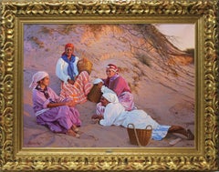 In the Dunes - Chías Oil painting on canvas Realism