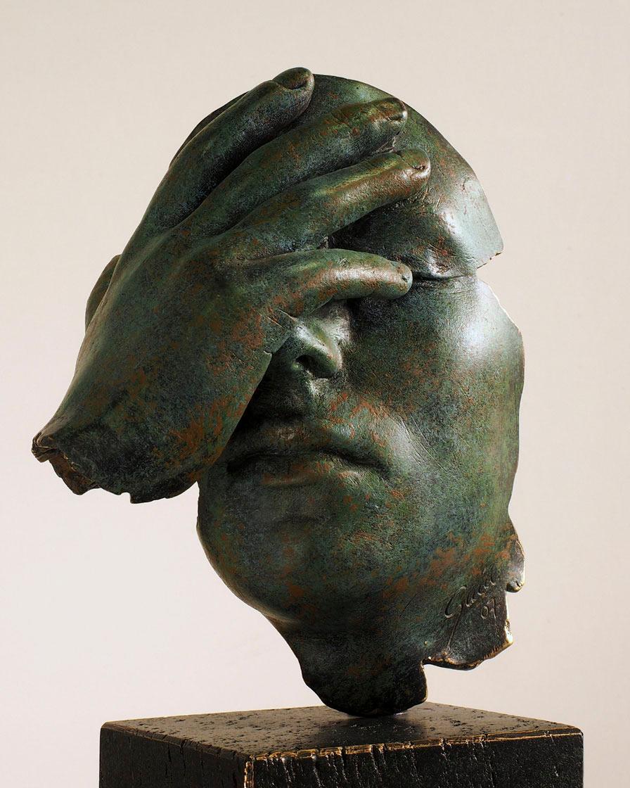 Reflexion - Miguel Guía Realism Bronze layer Sculpture 5