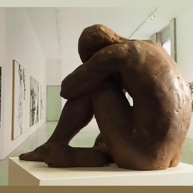 Big Act of Naked Man - Martín Duque Impressionist Bronze layer Sculpture 5