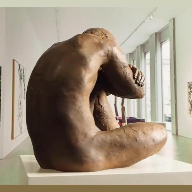 Big Act of Naked Man - Martín Duque Impressionist Bronze layer Sculpture 7