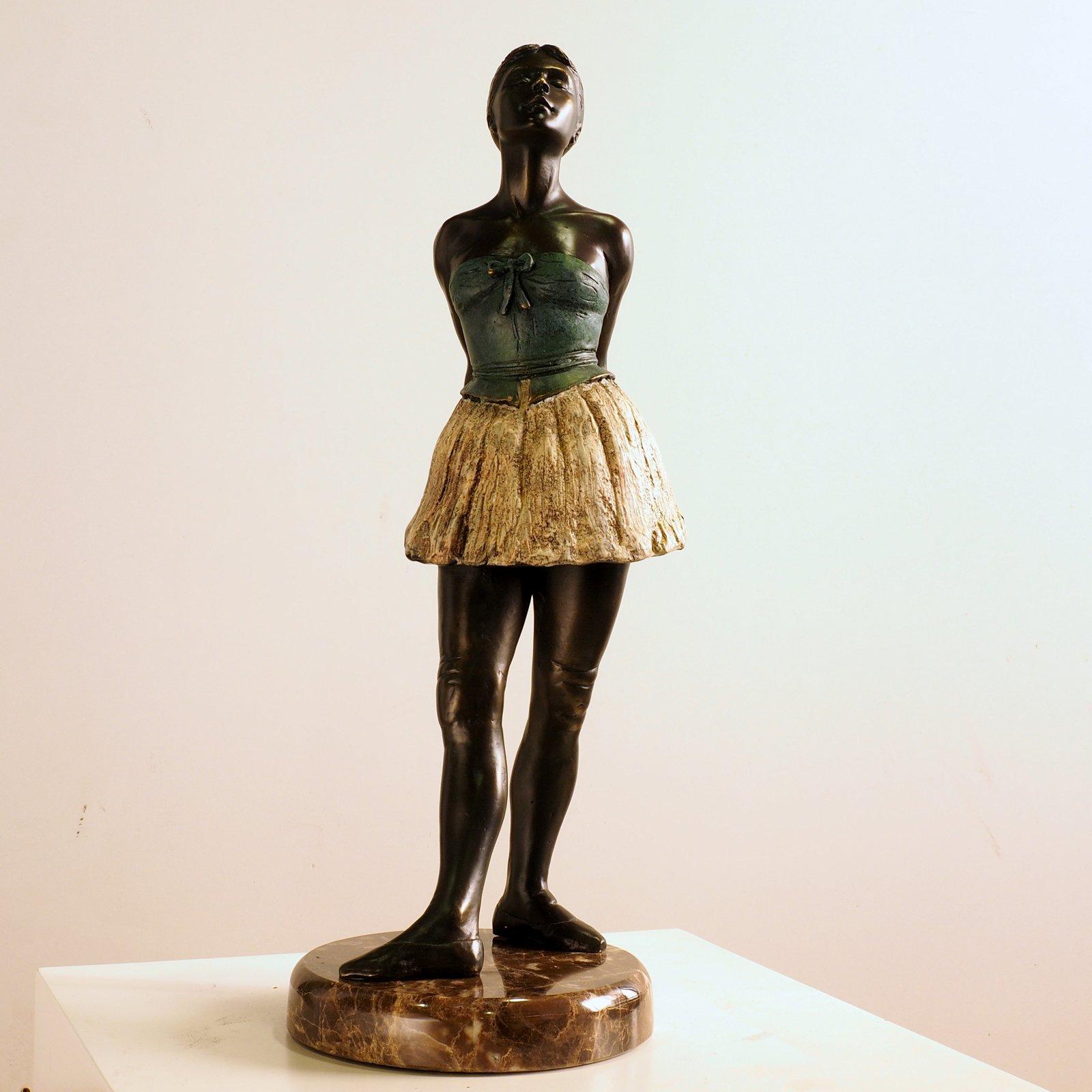 Young Ballet Dancer - Martín Duque Impressionist Bronze layer Sculpture 4