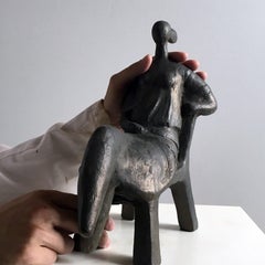 The Wait - Martín Duque Impressionist Bronze layer Sculpture