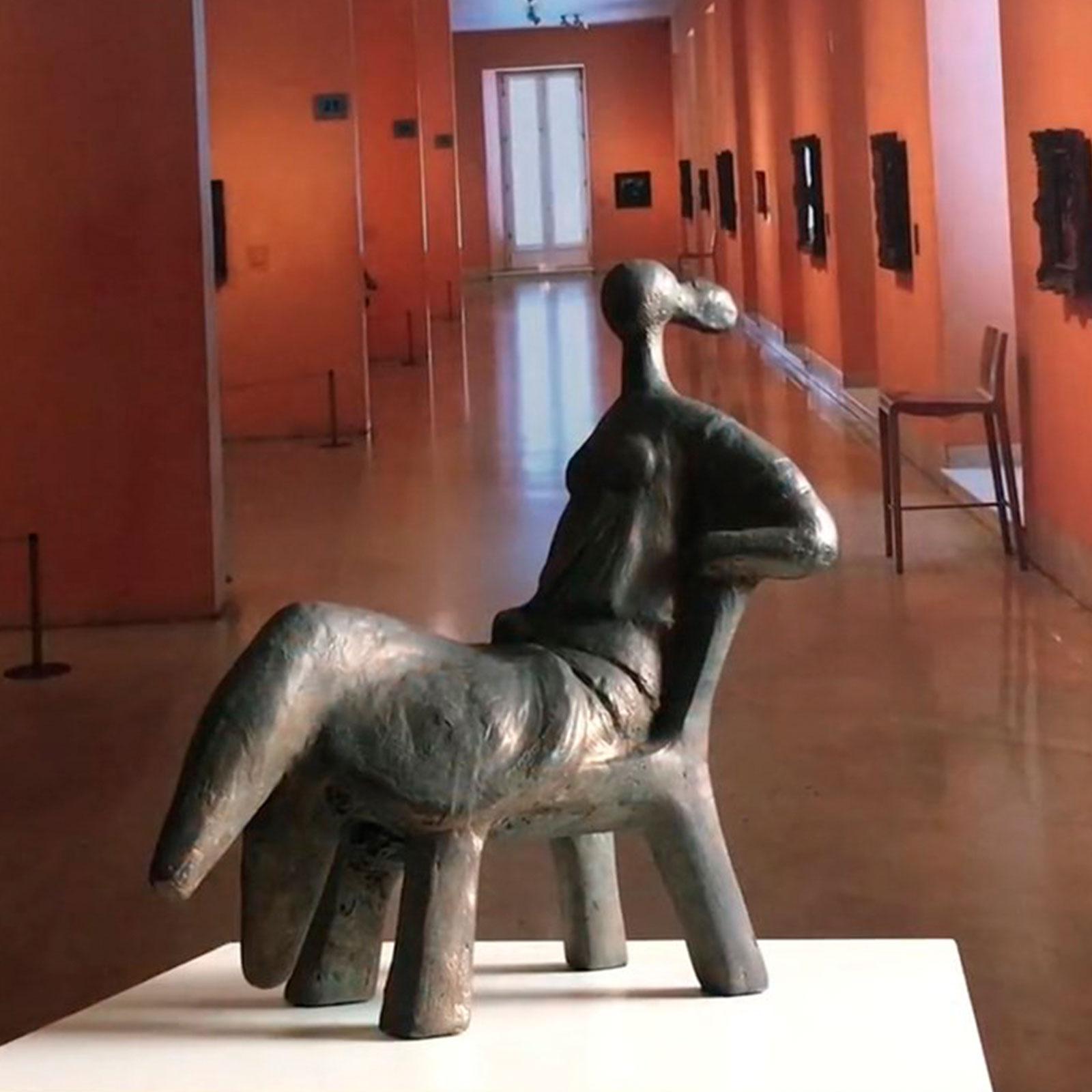 The Wait - Martín Duque Impressionist Bronze layer Sculpture For Sale 4