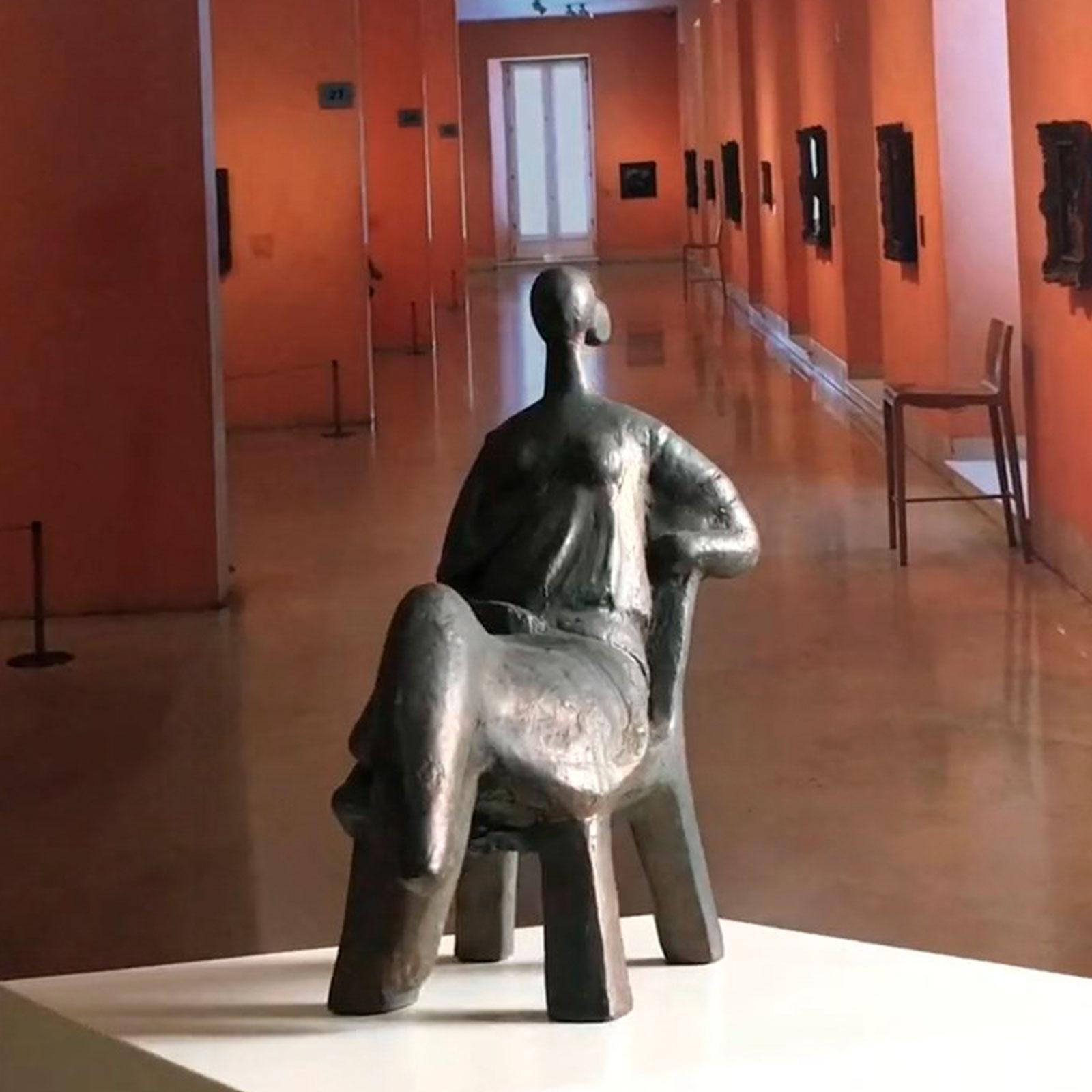 The Wait - Martín Duque Impressionist Bronze layer Sculpture For Sale 7