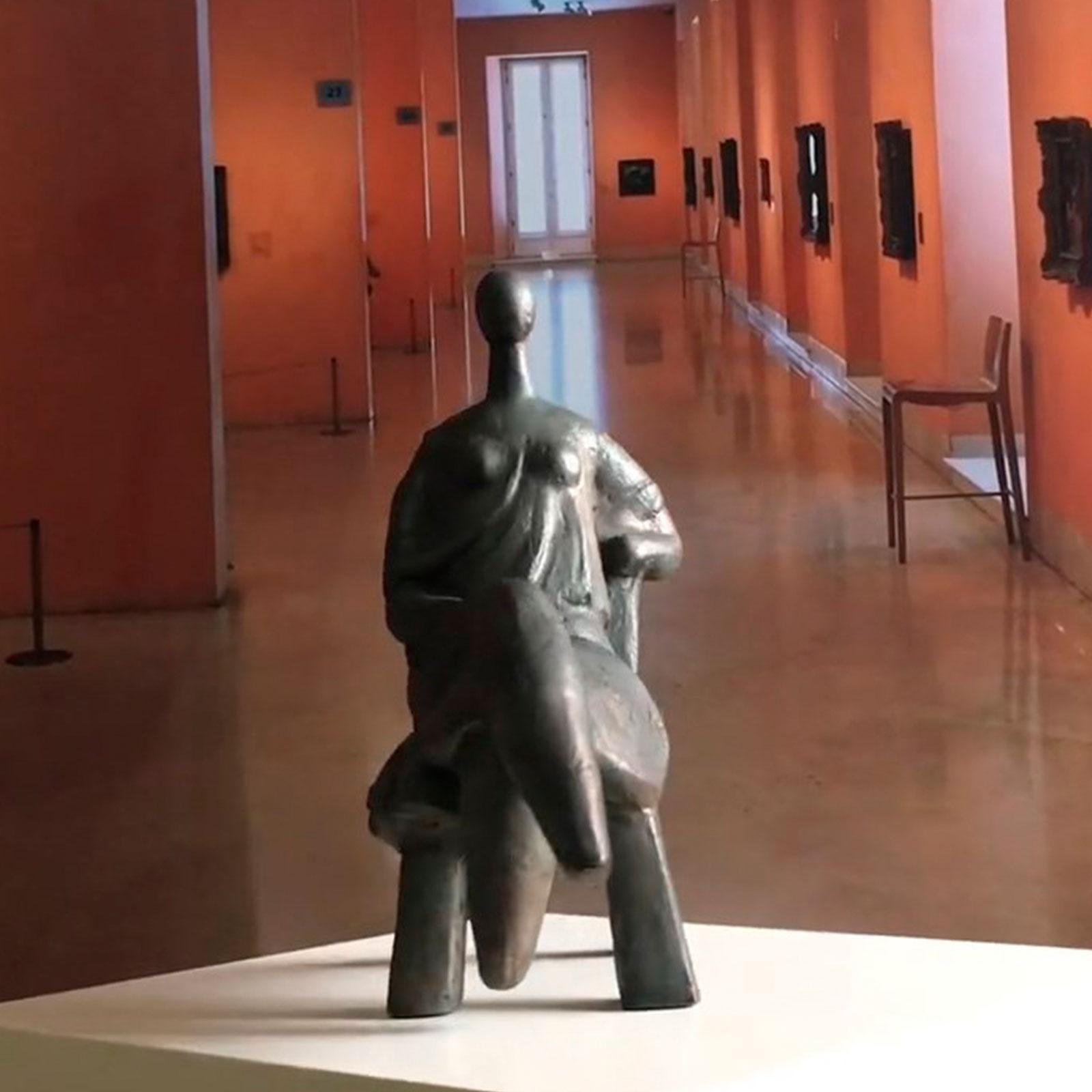 The Wait - Martín Duque Impressionist Bronze layer Sculpture For Sale 8