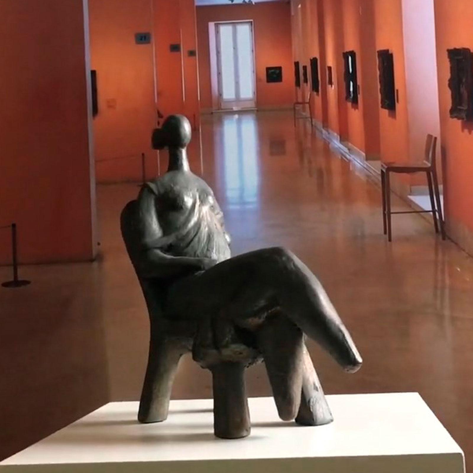 The Wait - Martín Duque Impressionist Bronze layer Sculpture For Sale 9