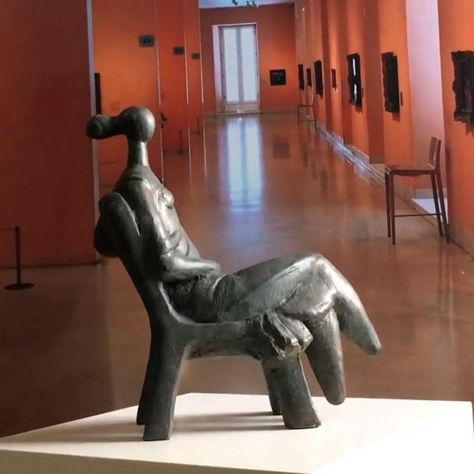 The Wait - Martín Duque Impressionist Bronze layer Sculpture For Sale 10