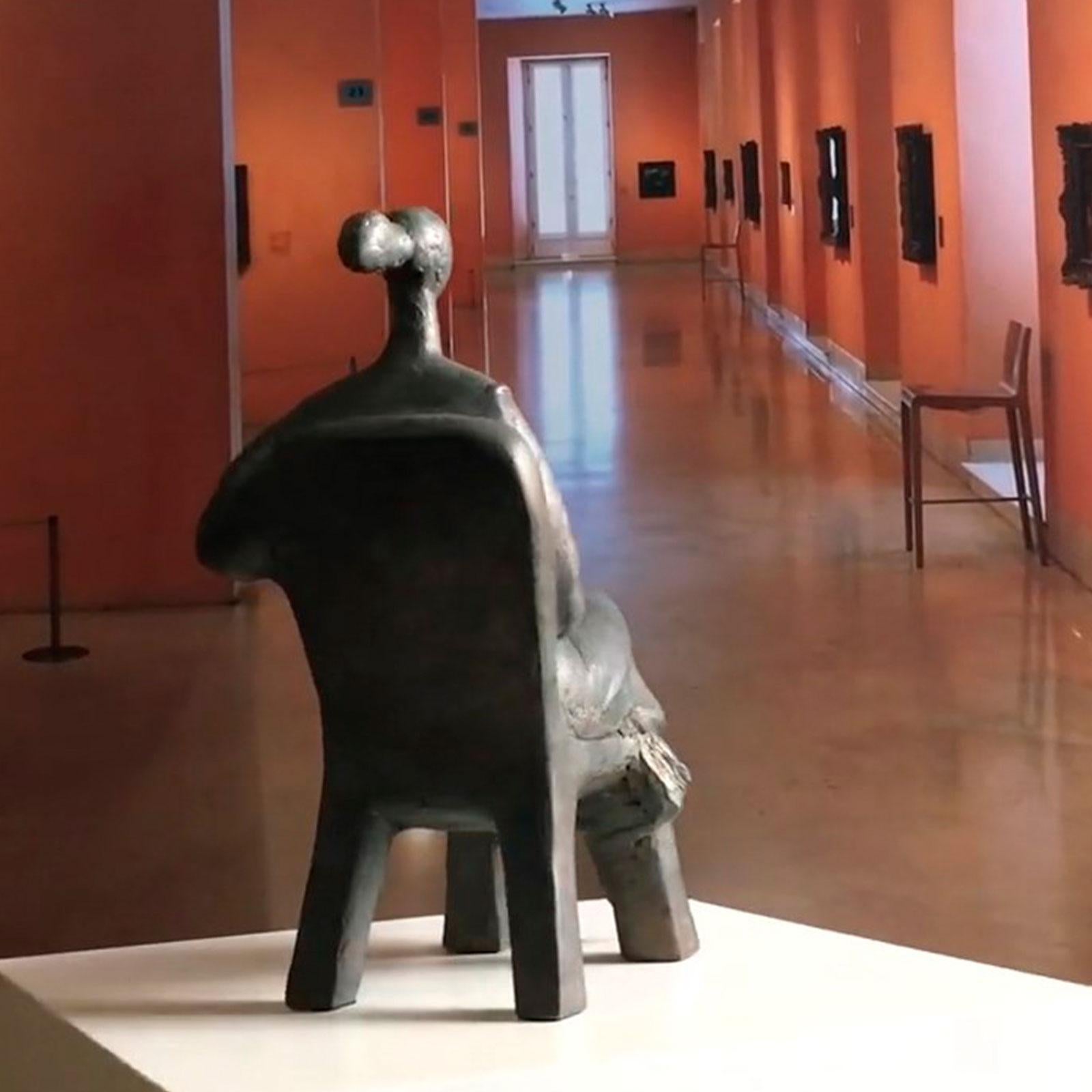 The Wait - Martín Duque Impressionist Bronze layer Sculpture For Sale 11
