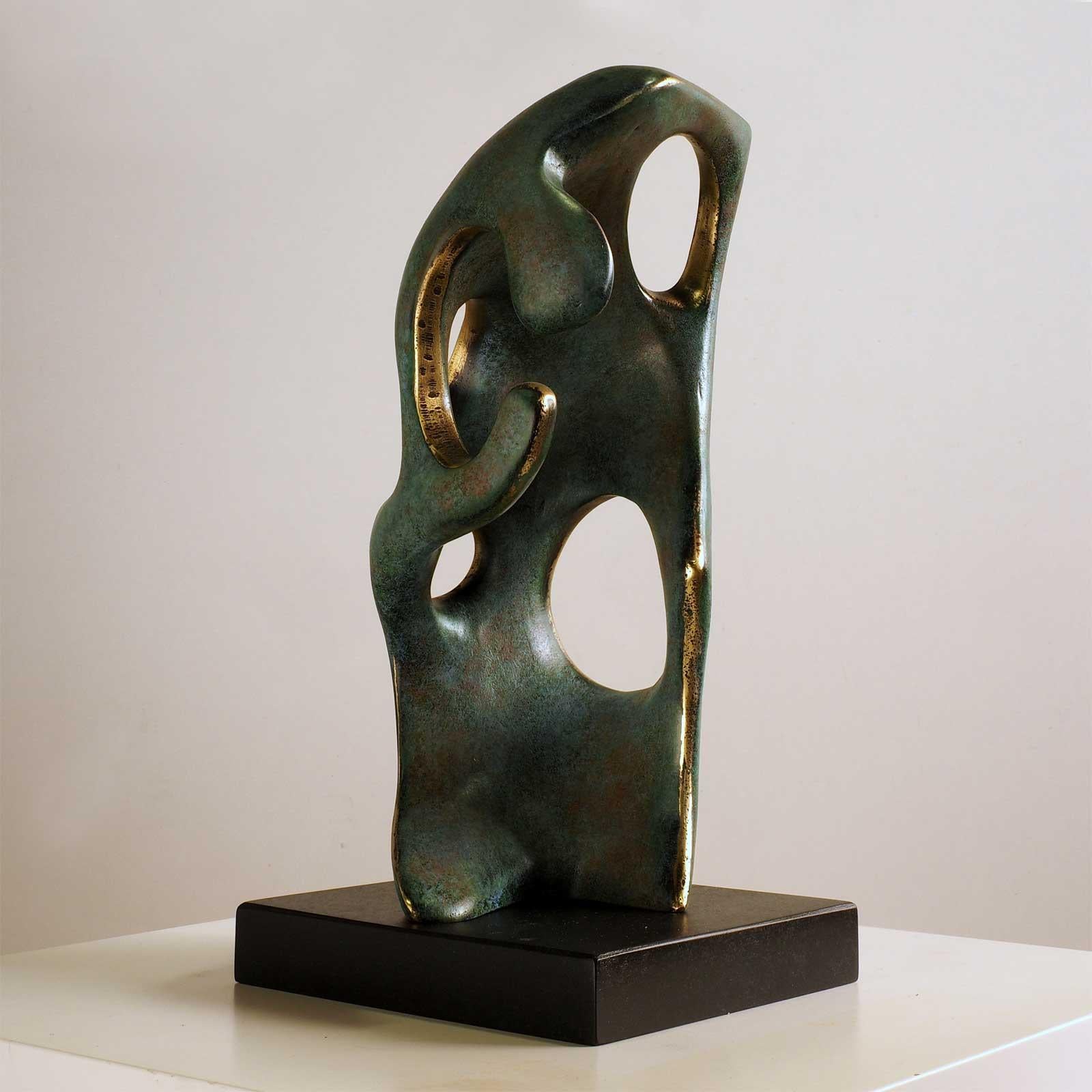 Rodin's thinker spaces - Jésus Campo Abstract Bronze layer Sculpture 2
