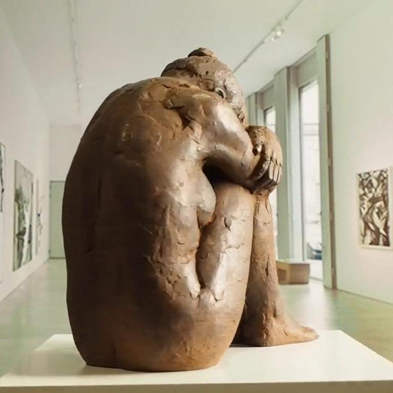 Big Act of Cluster Woman - Martín Duque Impressionist Bronze layer Sculpture 4