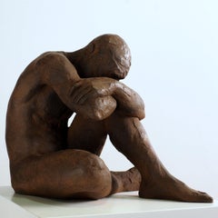Big Act of Naked Man - Martín Duque Impressionist Bronze layer Sculpture