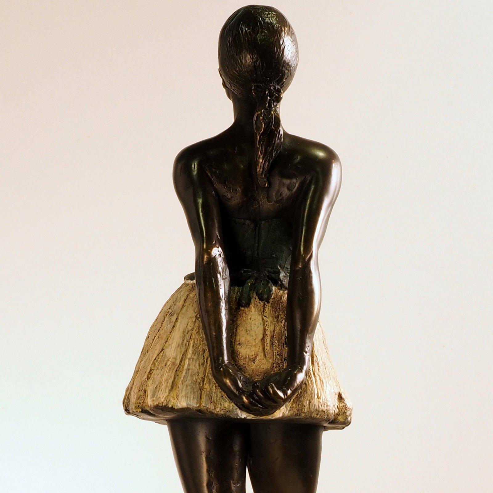 Young Ballet Dancer - Martín Duque Impressionist Bronze layer Sculpture 5