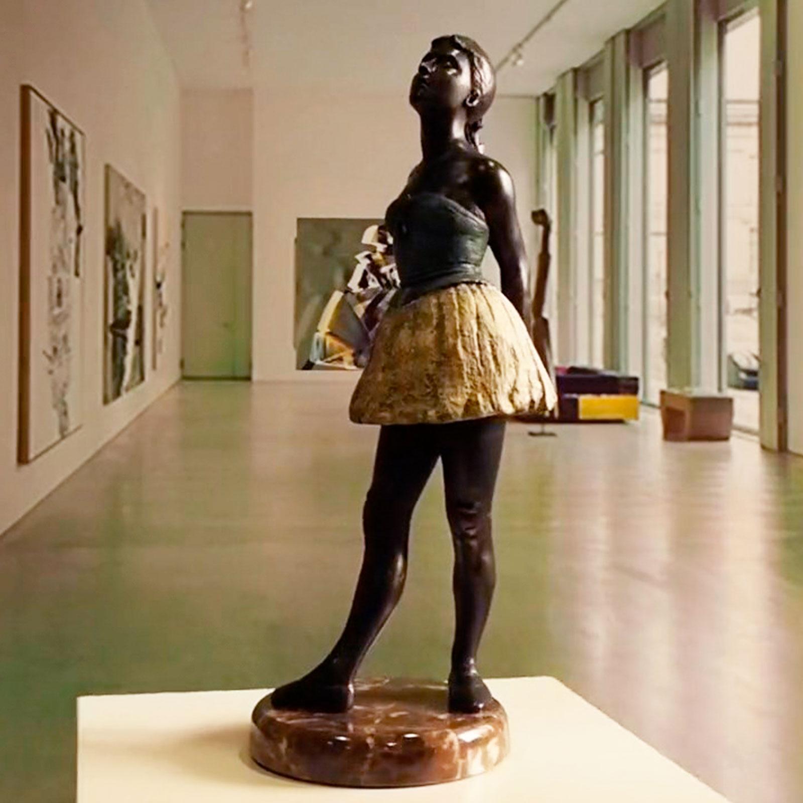 Young Ballet Dancer - Martín Duque Impressionist Bronze layer Sculpture 10