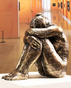 Big Act of Cluster Woman Bronze layer Sculpture Martín Duque Impressionist