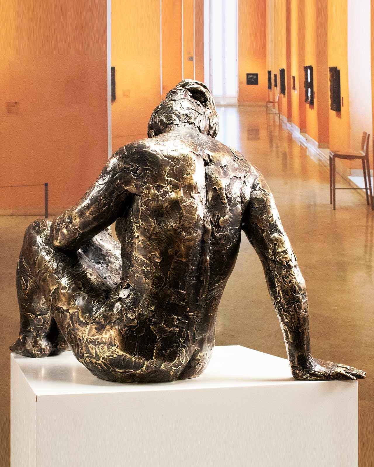 Big Act of Naked Woman Bronze -Martín Duque Impressionist Bronze layer Sculpture For Sale 4