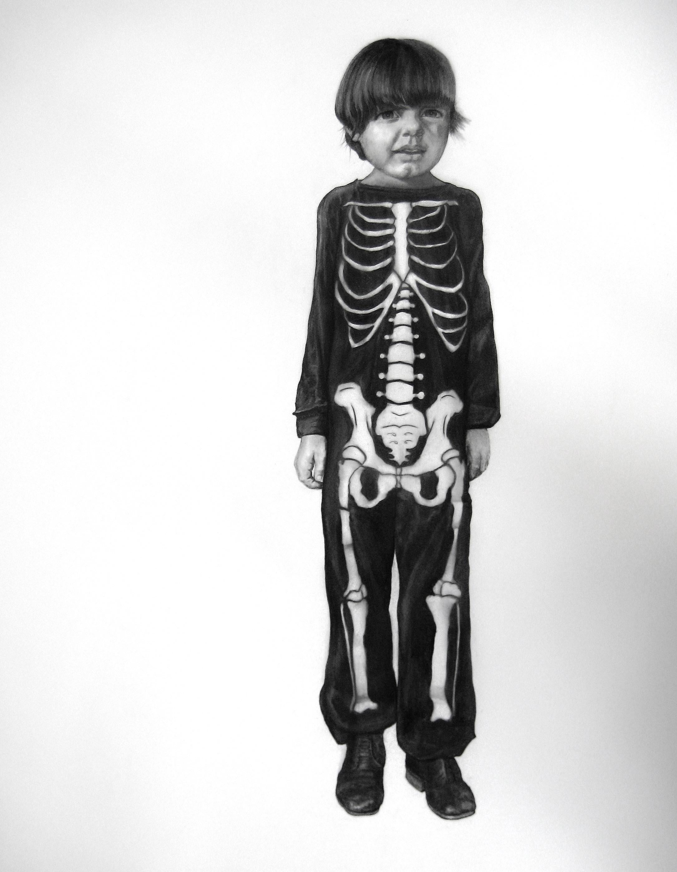 Beth Carter Figurative Art - Skeleton Boy
