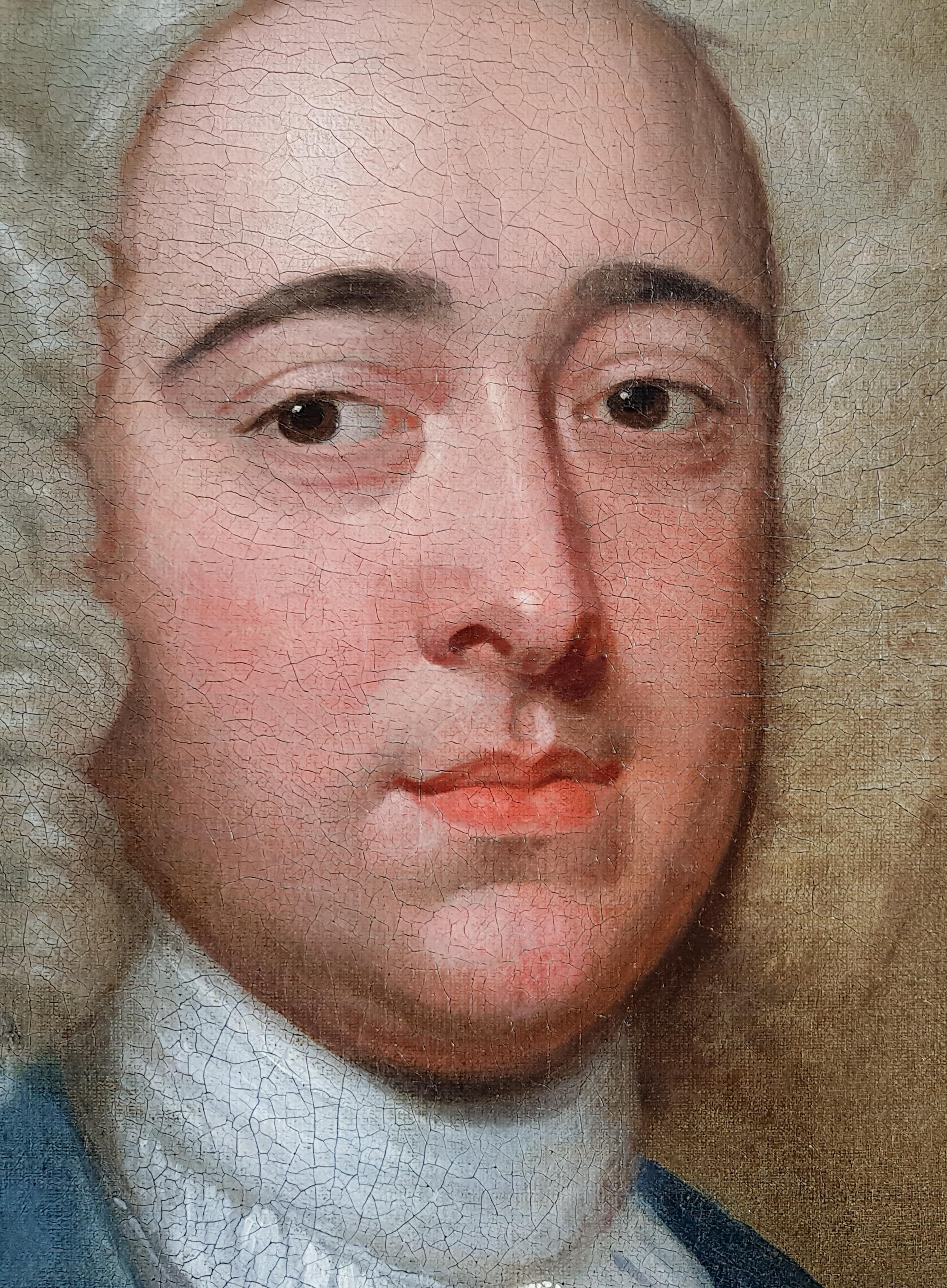 Portrait of Timothy Mortimer  - Old Masters Painting by Robert Dellow