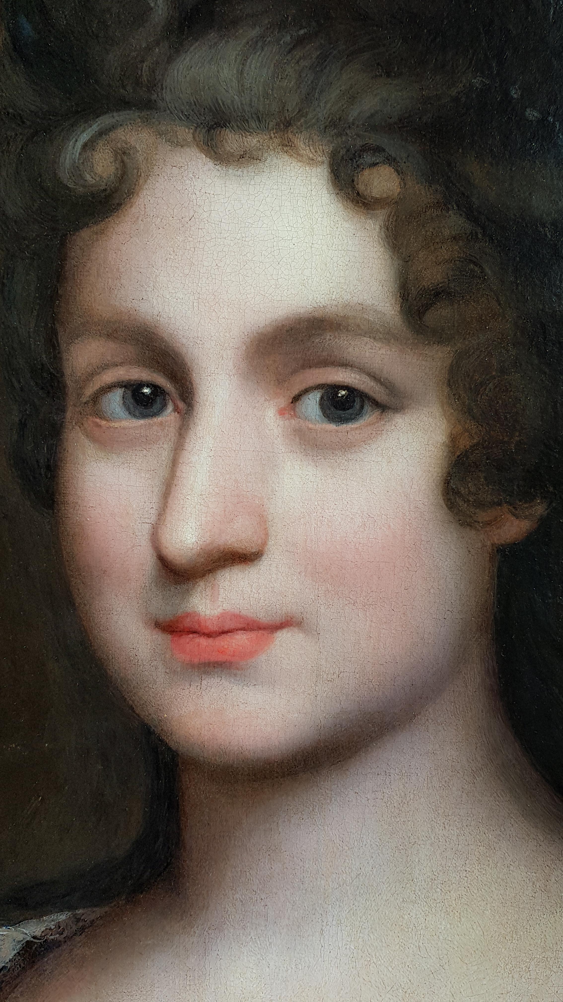 Portrait of Henriette de Meaux de Valliere - Old Masters Painting by (circle of) François de Troy