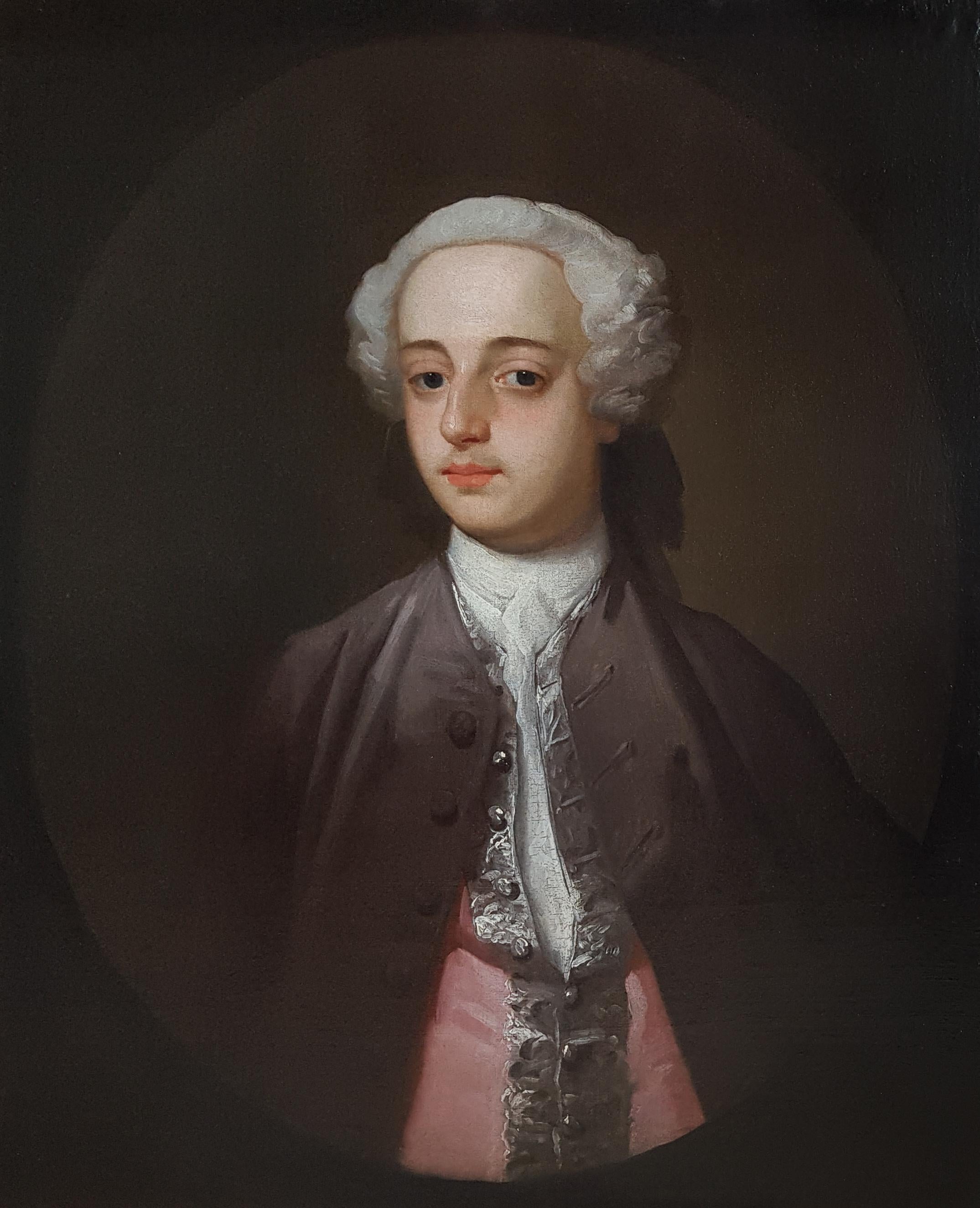 Portrait of Henry Harrington  – Painting von (Circle of) William Hogarth