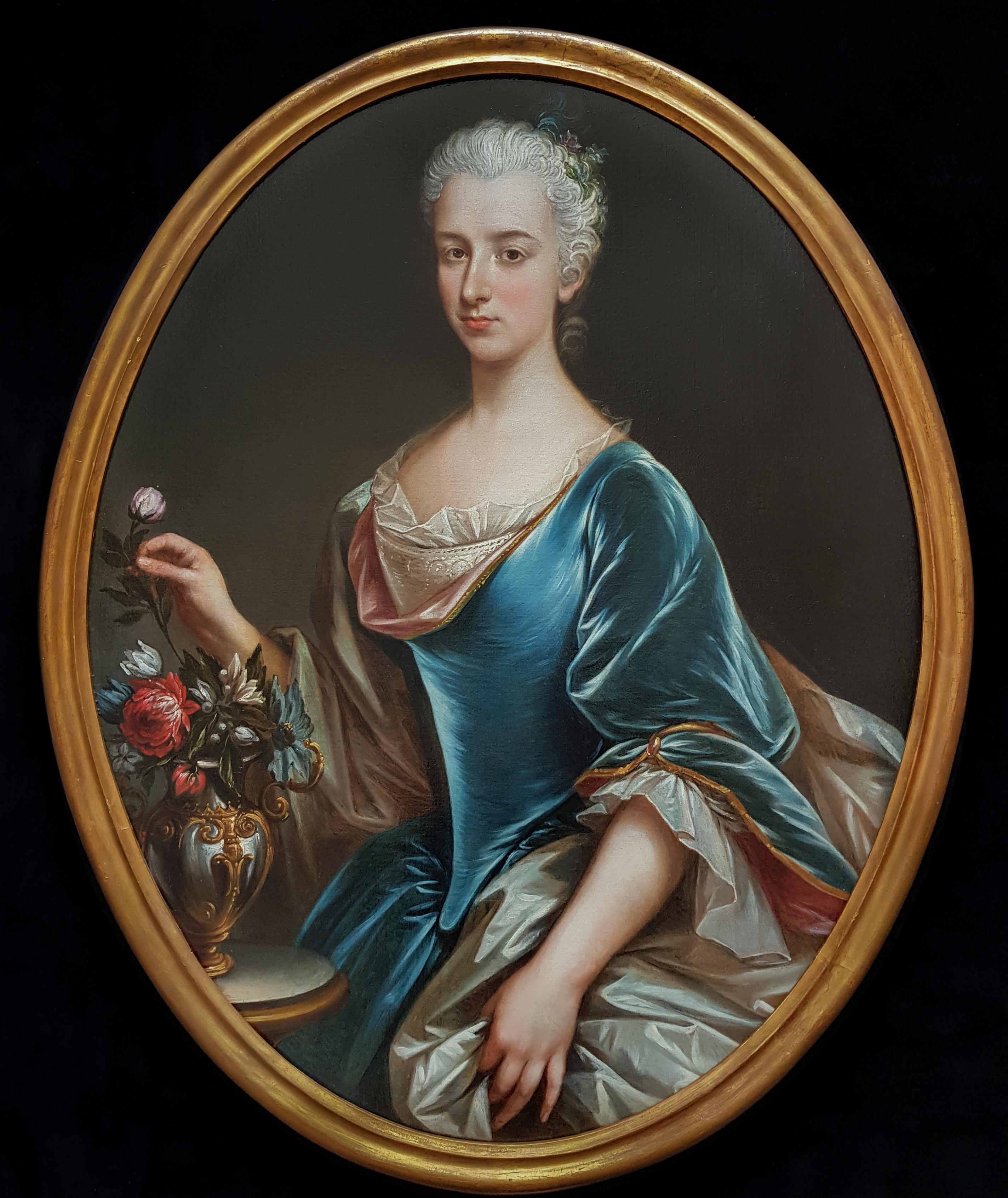 françois hubert drouais portrait of an elegant lady