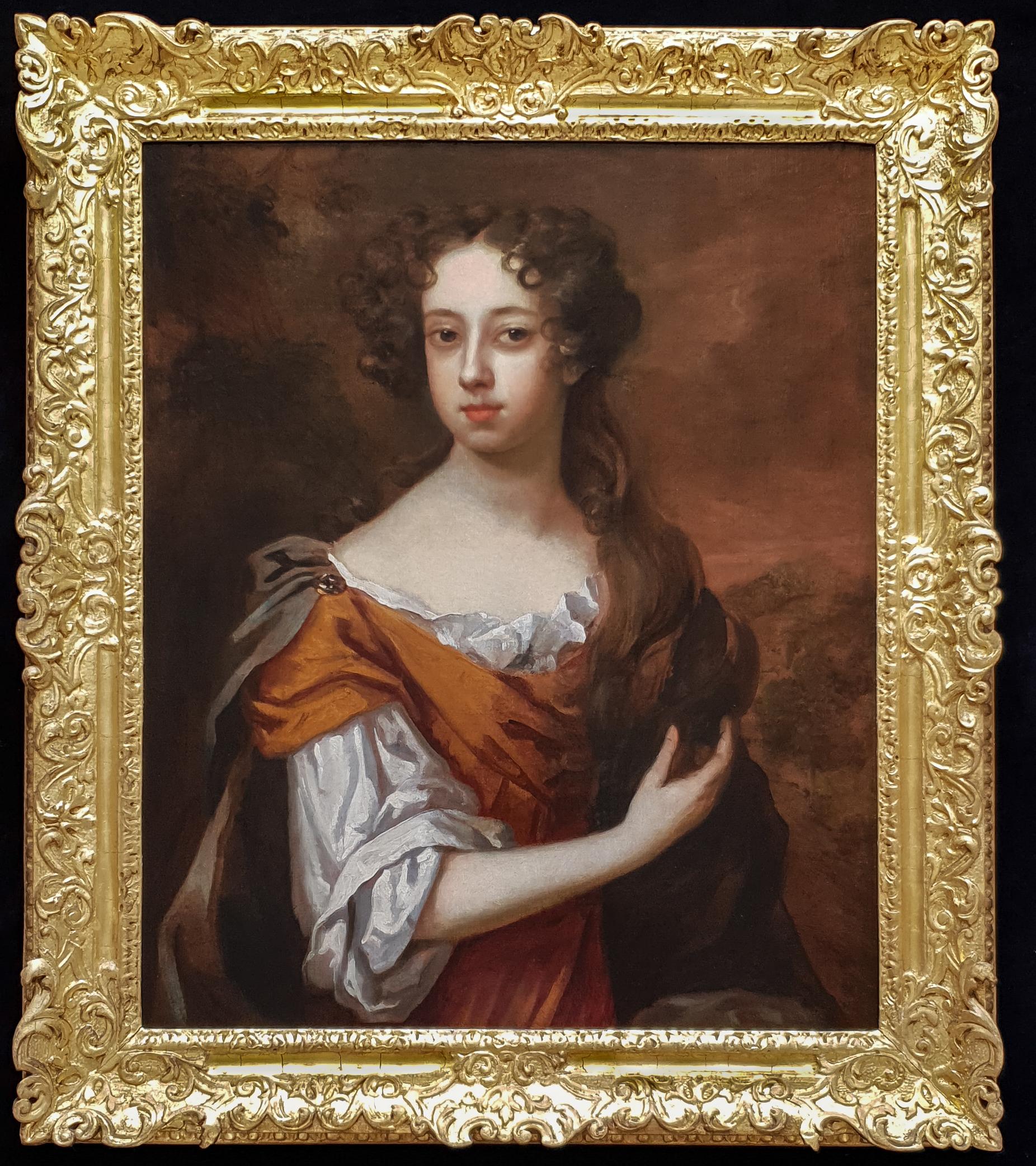 Circle of Peter Lely Portrait Painting - Portrait of Lady Leigh (1658-1705)